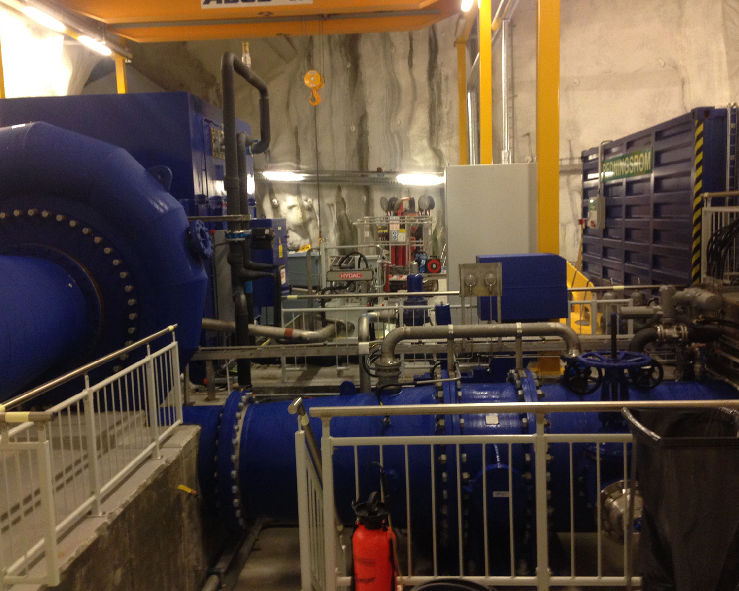 Machine room interior