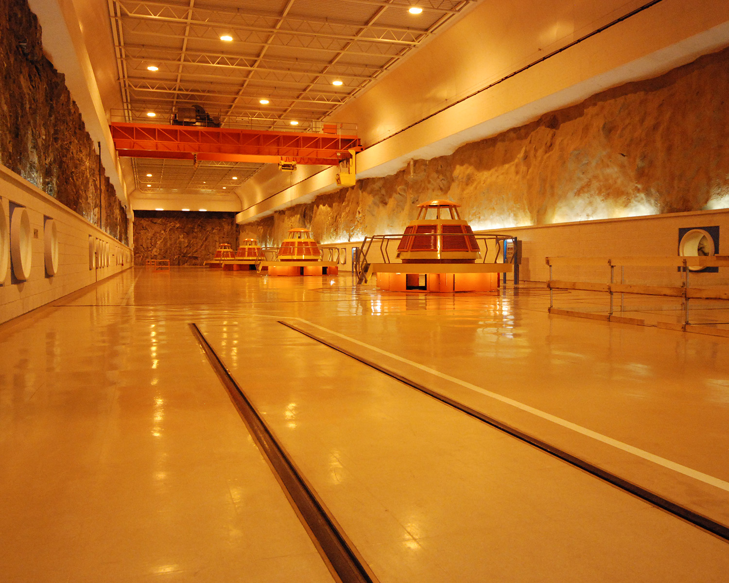 Inside Saurdal power plant. 